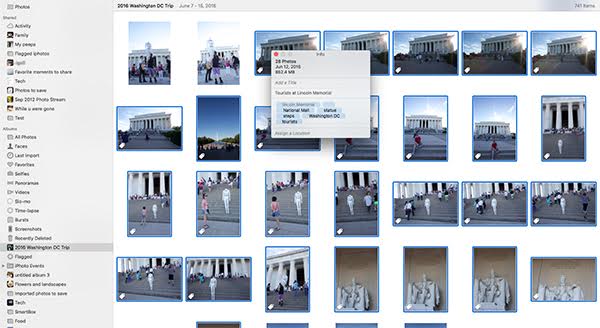 Add keywords. This is essential for quickly finding photos in the future.