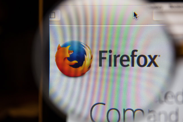 Mozilla Firefox icon closeup