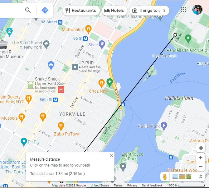 Google Maps Measure Distance Two Points Crop 670px 