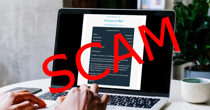 Watch Out For Philo Subscription Email Scams Techlicious   Philo Subscription Scam Notice Hero 700px 