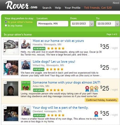 how much do rover dog sitters make