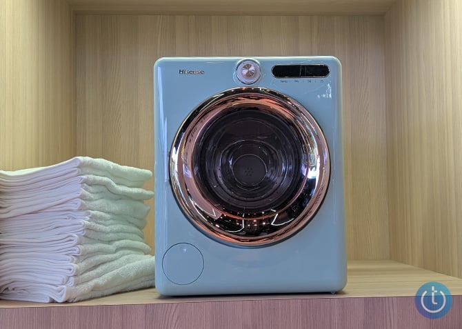 Hisense LuxCare Mini Washer-Dryer Combo from the front