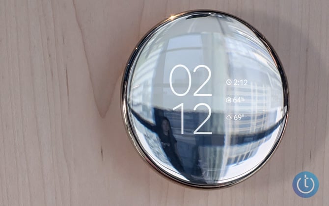 Nest Thermostat 4th generation is shown in silver.