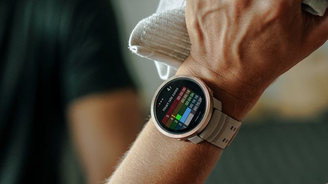 Polar Vantage M3 is shown worn on a wrist