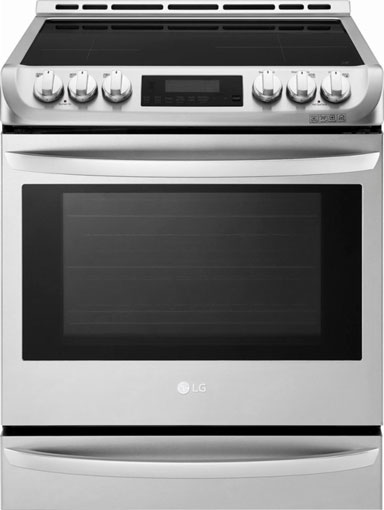 LG LSE4617ST slide-in induction range with ThinkQ technology
