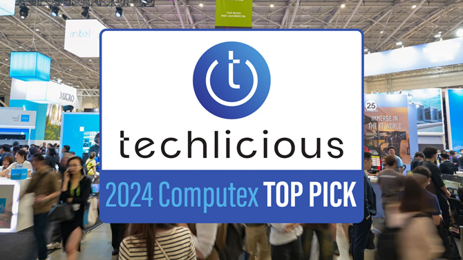 Computex show and Techlicious Top Pick award