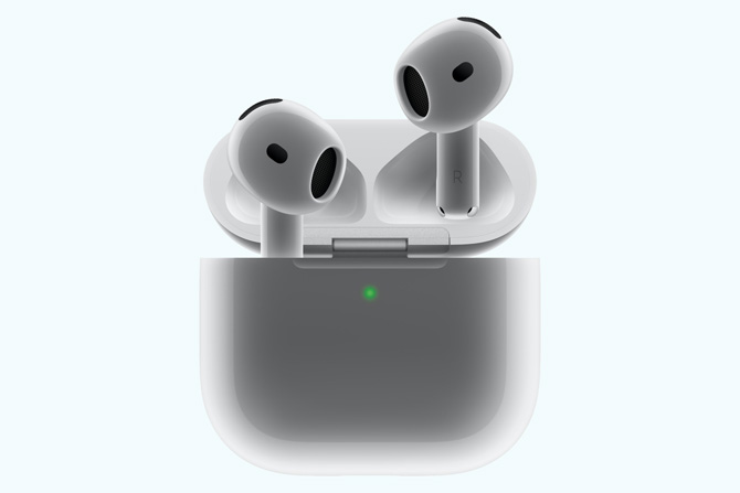 Apple AirPods 4 with case.