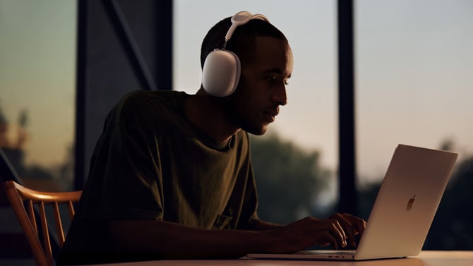 Apple AirPods Max shown from the side