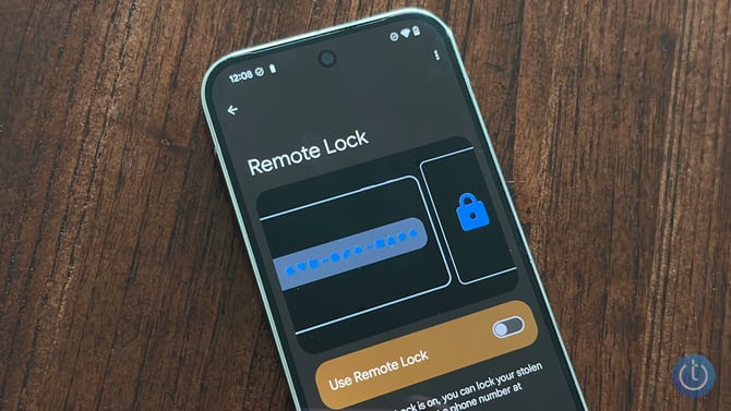 The Pixel 9 Pro shows the Remote Lock control panel.