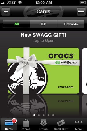 crocs gift card